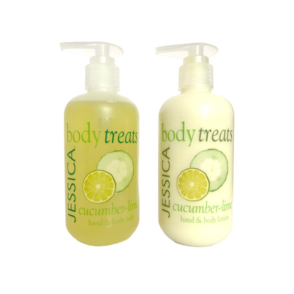 Cucumber-Lime Hand & Body Bath and Hand & Body Lotion Set