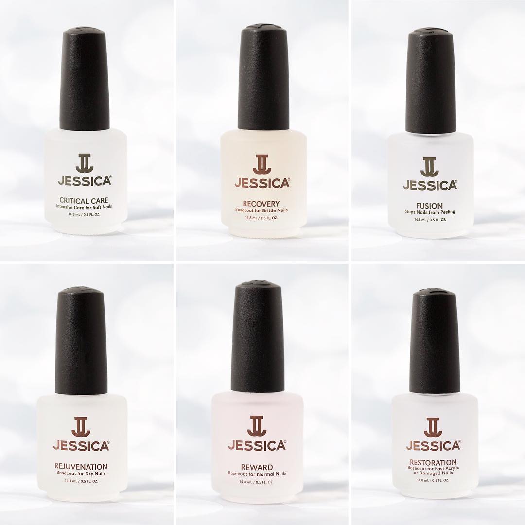 Jessica Nail Polish Base Coats group shot
