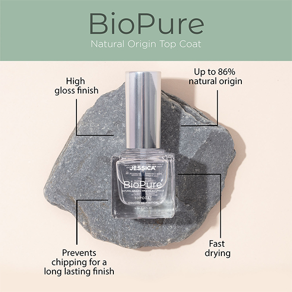 BioPure Top Coat Nail Polish infographic