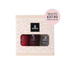 Festive Red-y Custom Colour Nail Polish Gift Set packshot withprice roundel
