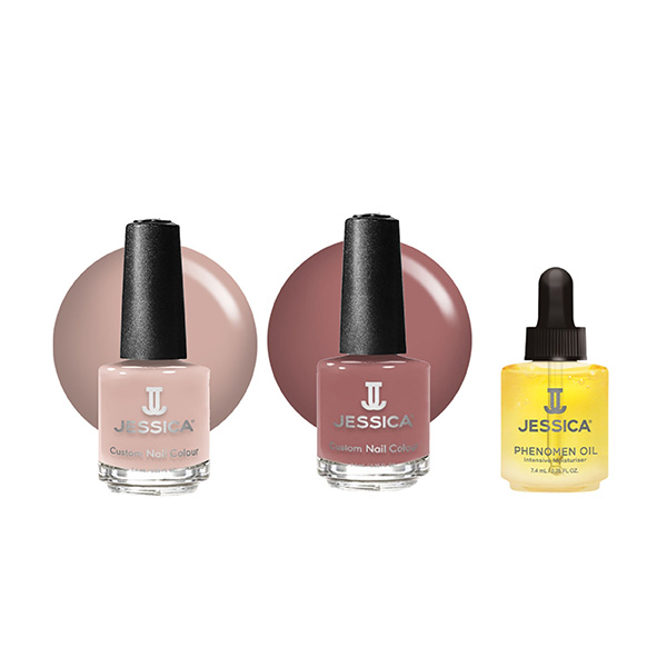 Tease The Day Custom Colour Nail Polish Gift Set product shot with swatches